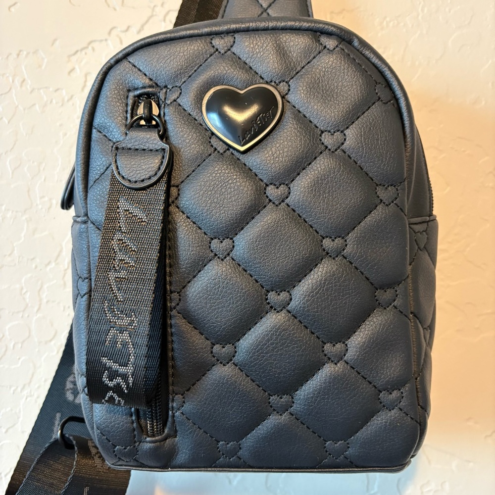 Betsey Johnson Black Sling Bag